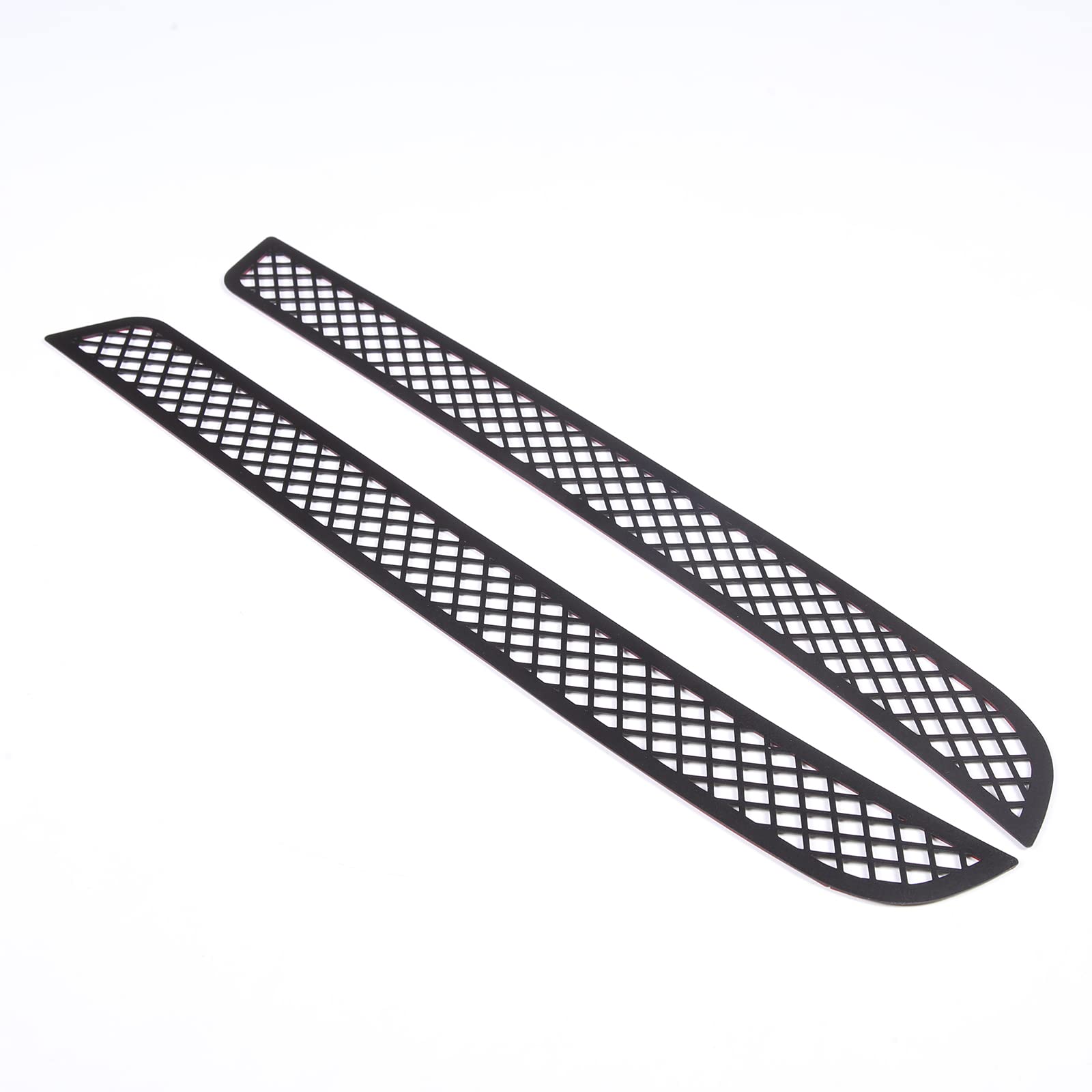 Rear Bumper Caliper Air Duct Vent Frame For Chevrolet Corvette C7 2014-2019, Car Back Bumper Air Intake Splitter Side Fender Spoiler Bezel Cover Trim Protector Accessories, Stainless Steel (Black)