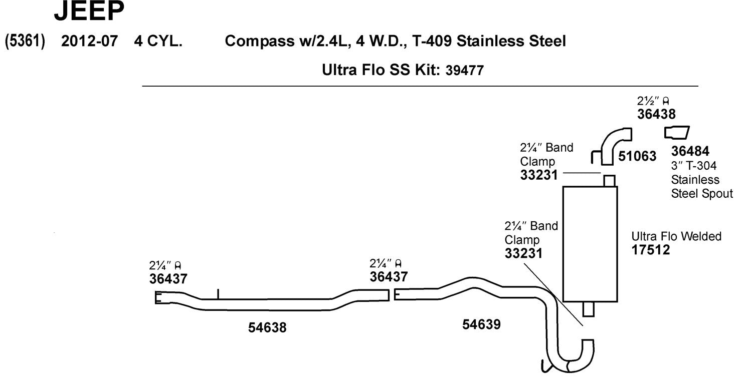 Walker Exhaust Mega-Clamp 33231 Exhaust Clamp