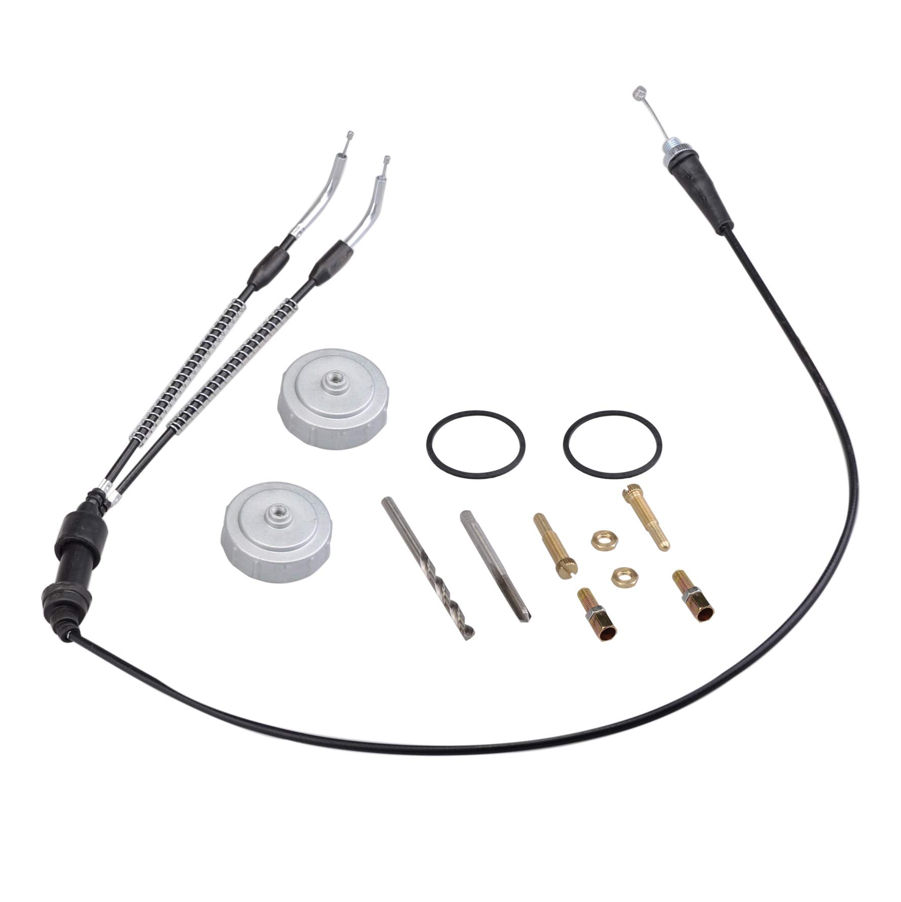 Mallofusa Tors Delete Removal Kit Throttle Cable Caps Idle Screws For Yamaha Banshee 1987-2006 Thumb Throttle Cable