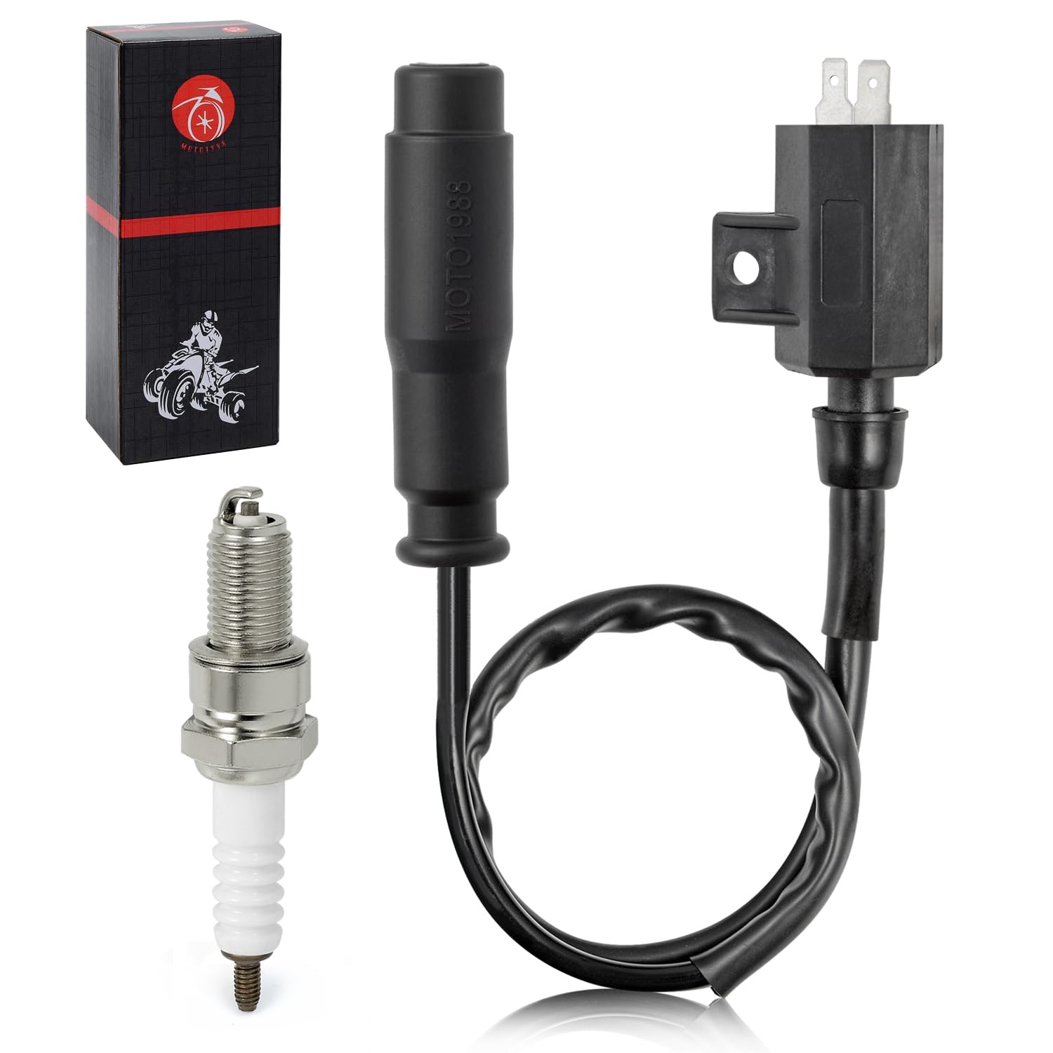 Ignition Coil Pack And Spark Plug + Cap For Kawasaki Brute Force 650 4X4I 4X4 2005-2013 Prairie 650 700 2002-2006 Brute Force 75