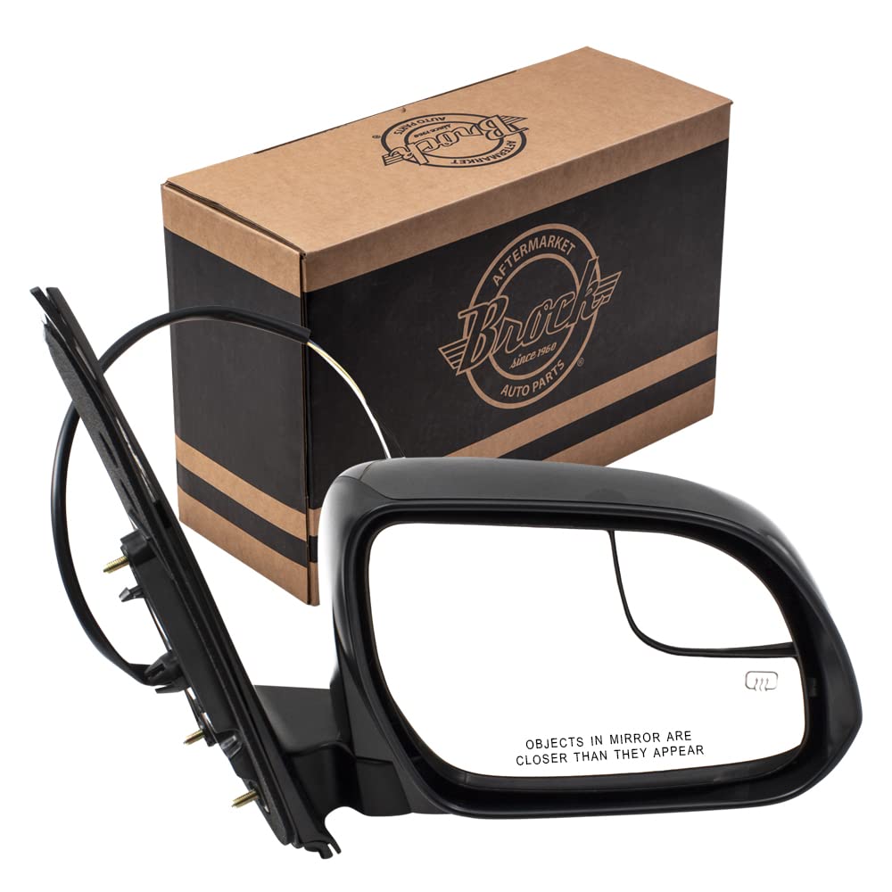 Power Door Mirror fits 15-18 Toyota Sienna Passenger Side Heated Spotter Glass