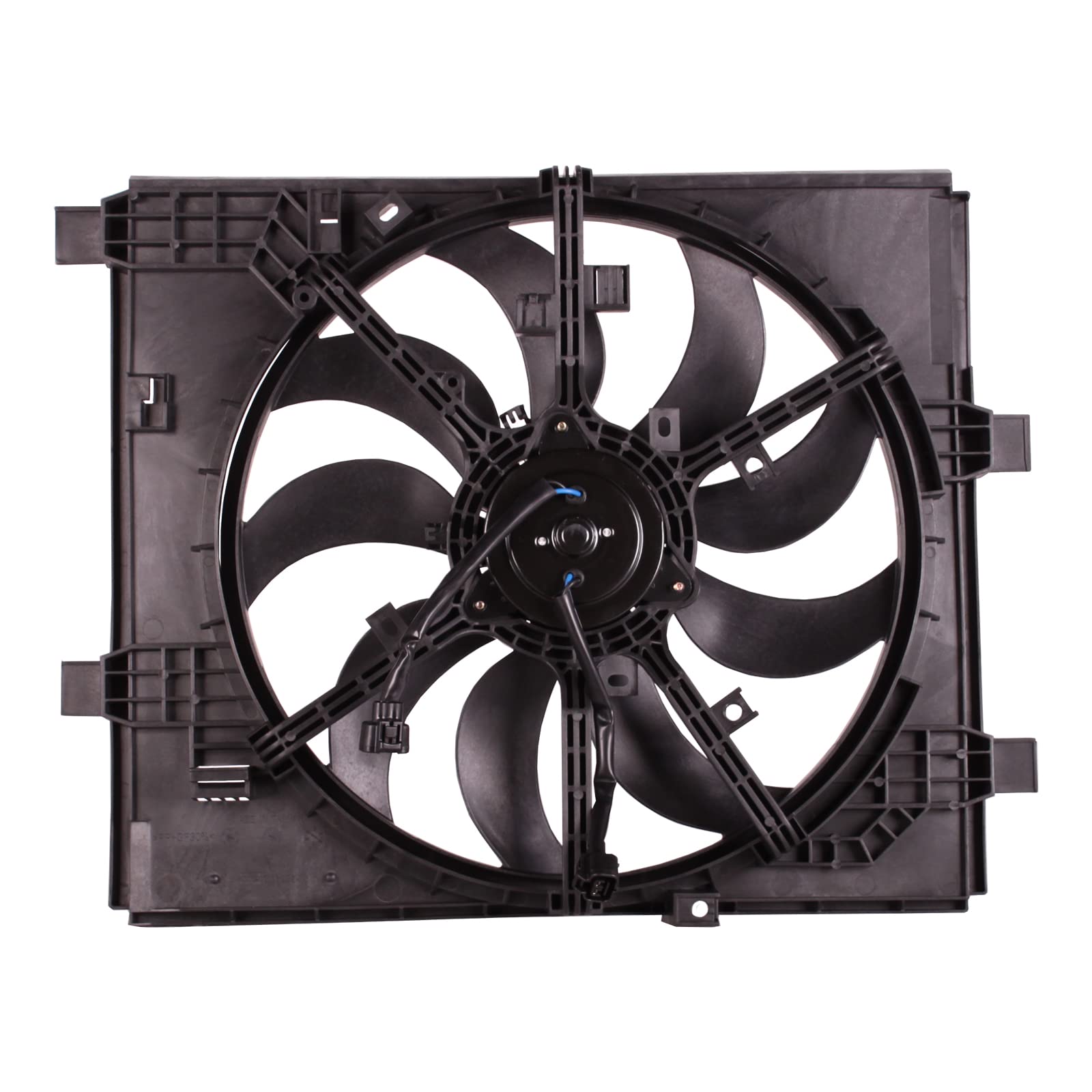 TYG Upgraded Cooling Fan Assembly for 2011-2014 Nissan Juke 1.6L W/O PWM | Racing-Level OE Replacement Engine Radiator for 21483