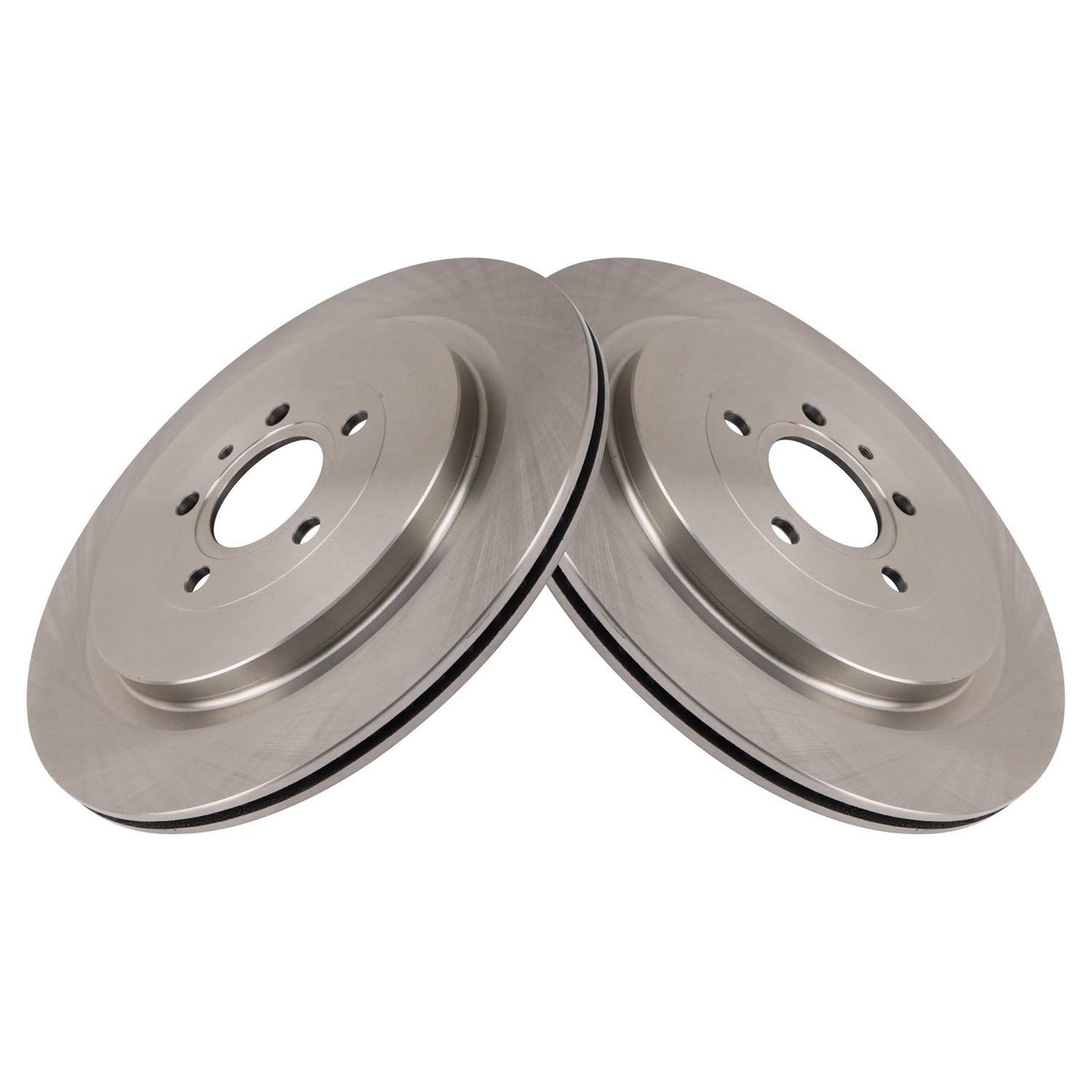 Trq Rear Brake Rotors Set Compatible With 2013-2014 Ford Mustang