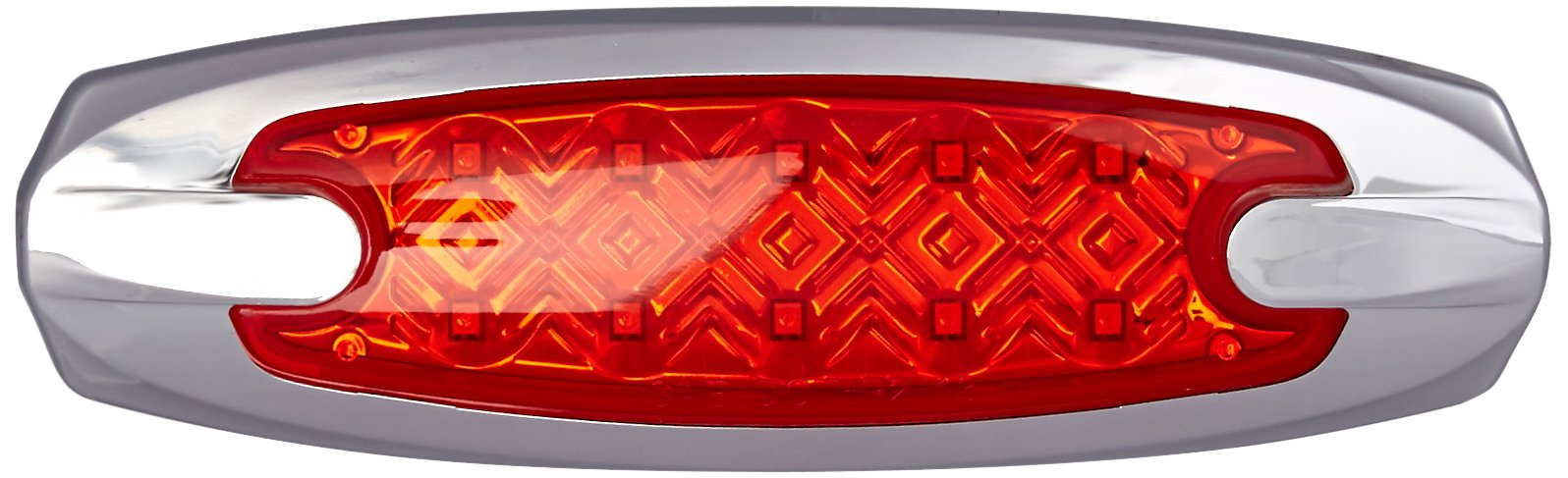 Diamond Lens Red Light With Chrome Base