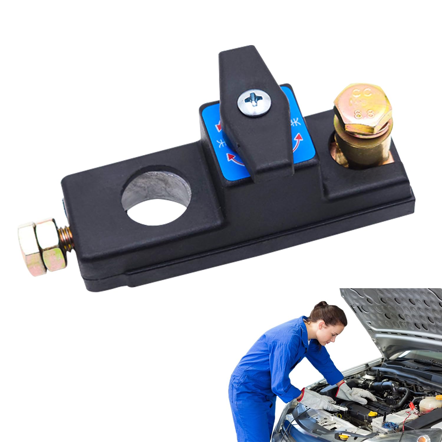 Heavy Duty Battery Disconnect Switch, Car Battery Disconnect Isolator Cut Off Switch, Battery Cut Off Switch 12v 24v, Car Batter
