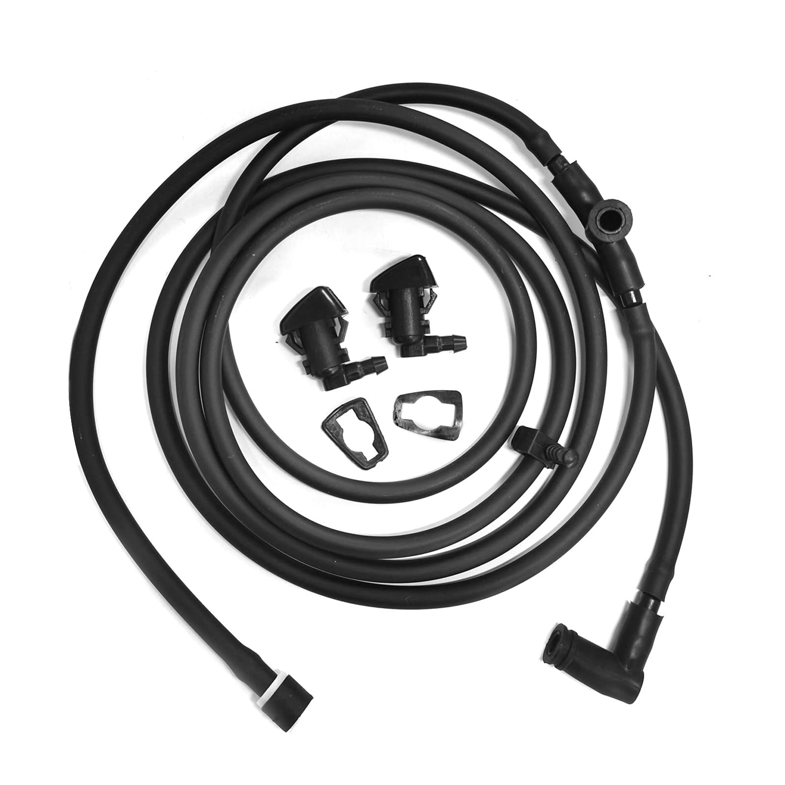 Windshield Washer Hose Jet Fluid Spray Nozzles Repair Kit Compatible With Ford 2011-2016 F250 F350 F450 Super Duty Bc3Z-17K605-B