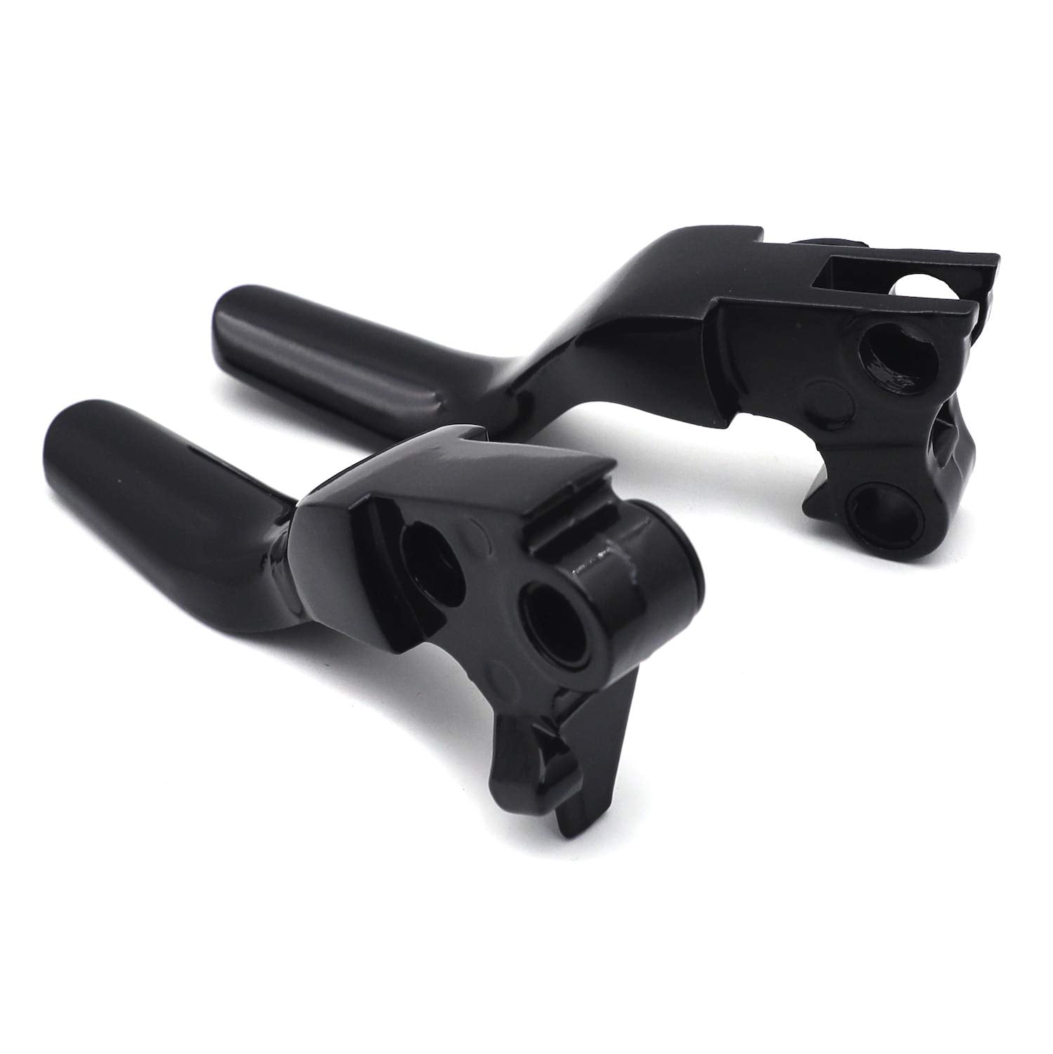HTTMT- Black Shorty Brake Clutch Levers Compatible with Harley 96-03 XL/96-07 Dyna Touring/96-07 Softail 45075-07 55798-10A [P/N