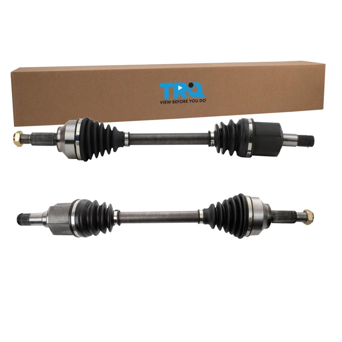 TRQ Front CV Axle Shaft Assembly Set Compatible with 2002-2008 Jaguar X-Type