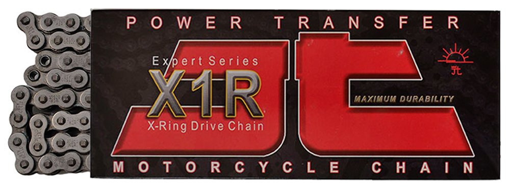JT Chain JTC530X1R108RL (530 Series) Black Steel 108 Link Heavy Duty X-Ring Chain with Connecting Link