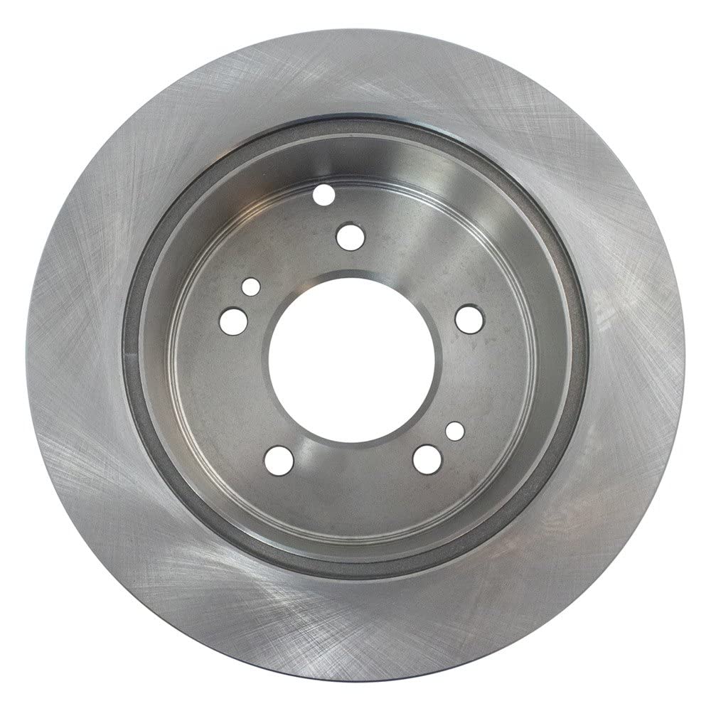 Trq Rear Brake Rotors Set Solid Compatible With 2006-2010 Hyundai Sonata 2005-2009 Tucson 2001 Xg300 2002-2005 Xg350 Kia Optima