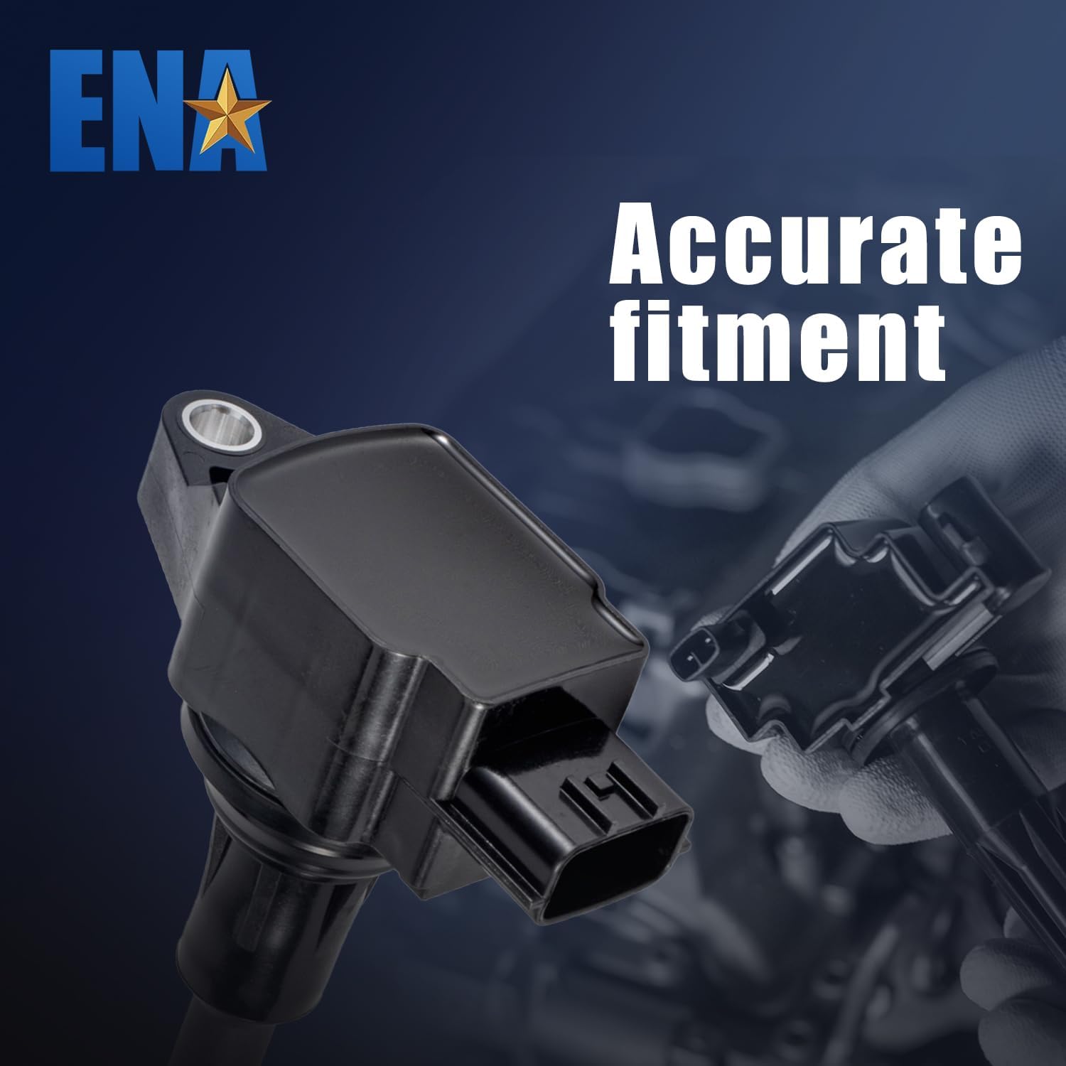 ENA Set of 4 Ignition Coil Pack 2007 2008 2009 2010 2011 2012 Compatible with Nissan Altima Versa Sentra Cube Rogue Frontier 2013 2014 2015 Infiniti M56 FX50 QX60 QX70 2.5L 2.0L 1.8L Replace# UF549