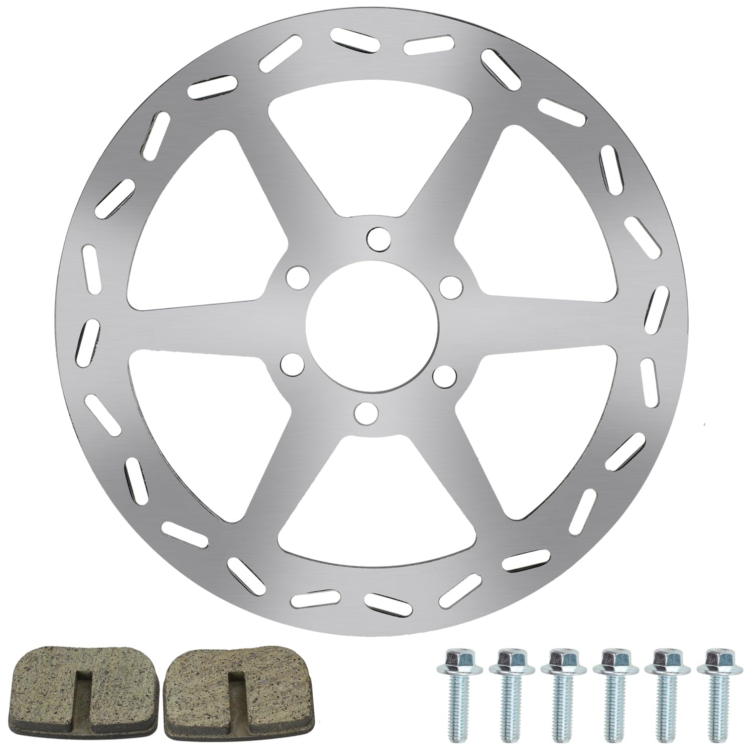 YOXUFA 180mm Mini Bike Disc Brake Rotor with Pads for Baja Doodle Bug DB30 CT100U CC100X 97cc 98cc 100cc Engine Motovox Mbx10 MB