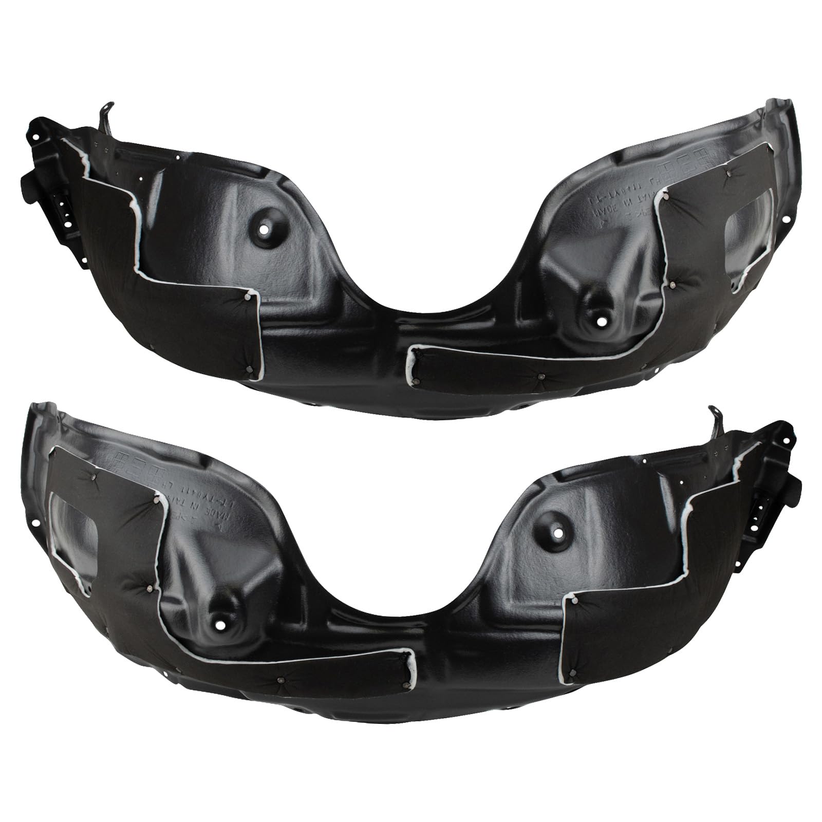 Trq Front Inner Fender Liner Set Compatible With 2013-2018 Lexus Es300H Es350 Lx1248119 Lx1248136 Lx1249119