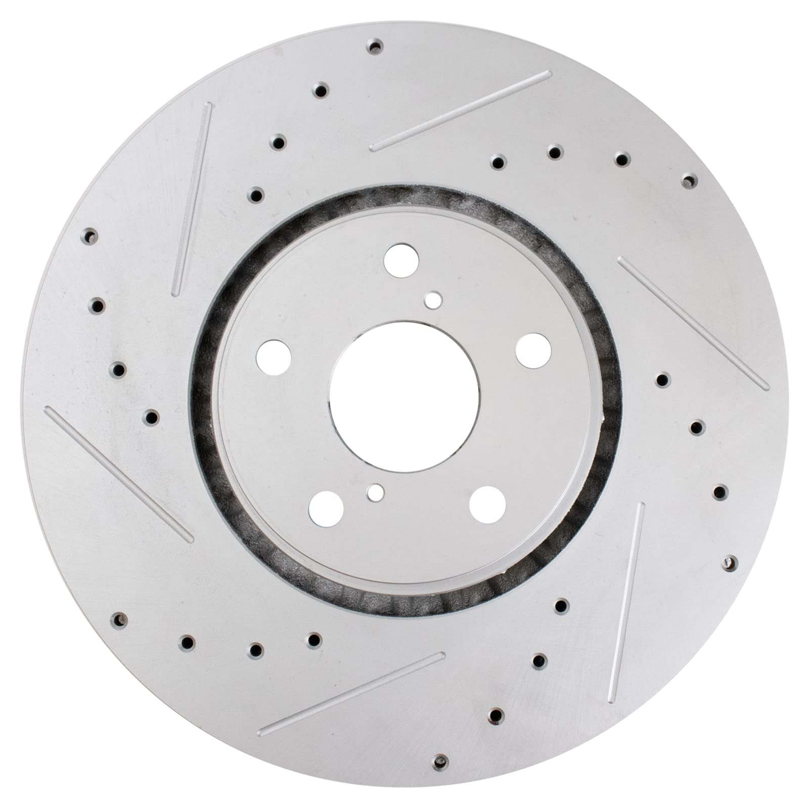 Trq Front Performance Brake Rotors Set Premium G-Coated Compatible With 2007-2011 Lexus Gs350