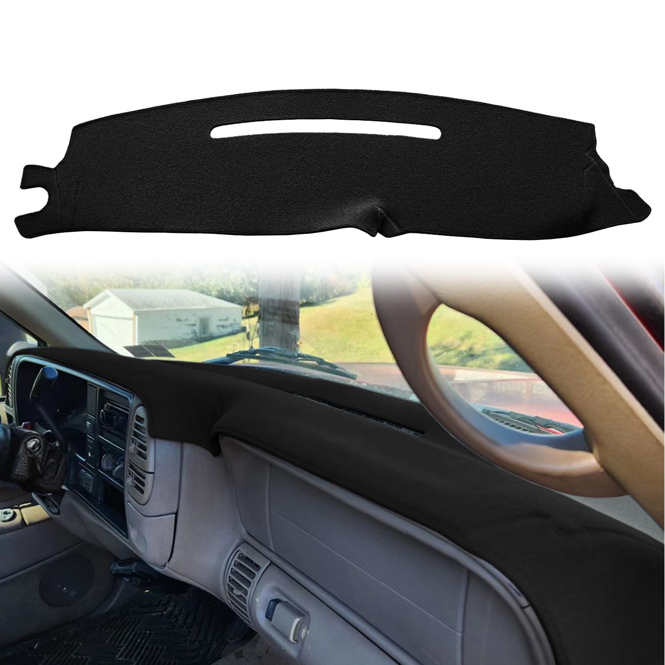 Dash Cover Custom Fit For 1997-2000 Chevy Chevrolet Silverado/Gmc Sierra C1500 C2500 C3500 K1500 K2500 K3500, 1997-1999 Gmc Yuko