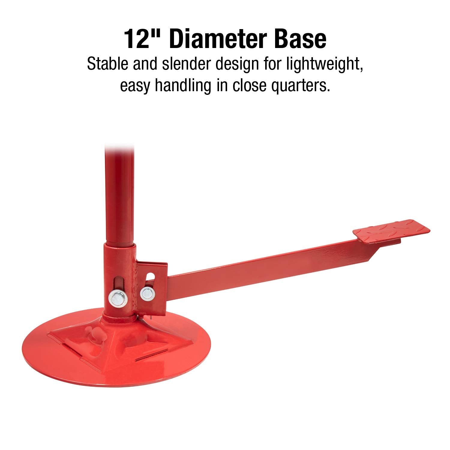 Sunex Tools 6810A, Underhoist Support Stand With Foot Pedal,  Ton Capacity, Large Base, Bearing Mounted Spin Handle, Height Adju