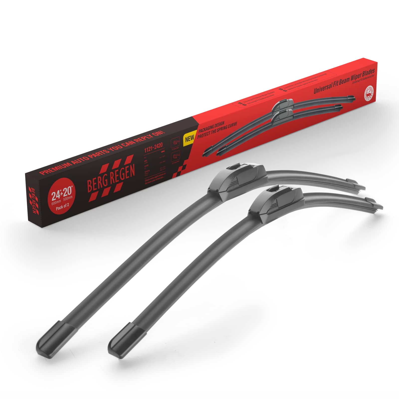 Oem Quality Performance Premium Wiper Blades 24 20,All-Season Auto Replacement Windshield Wiper Blades,Fit Gmc Acadia 2017-2021,