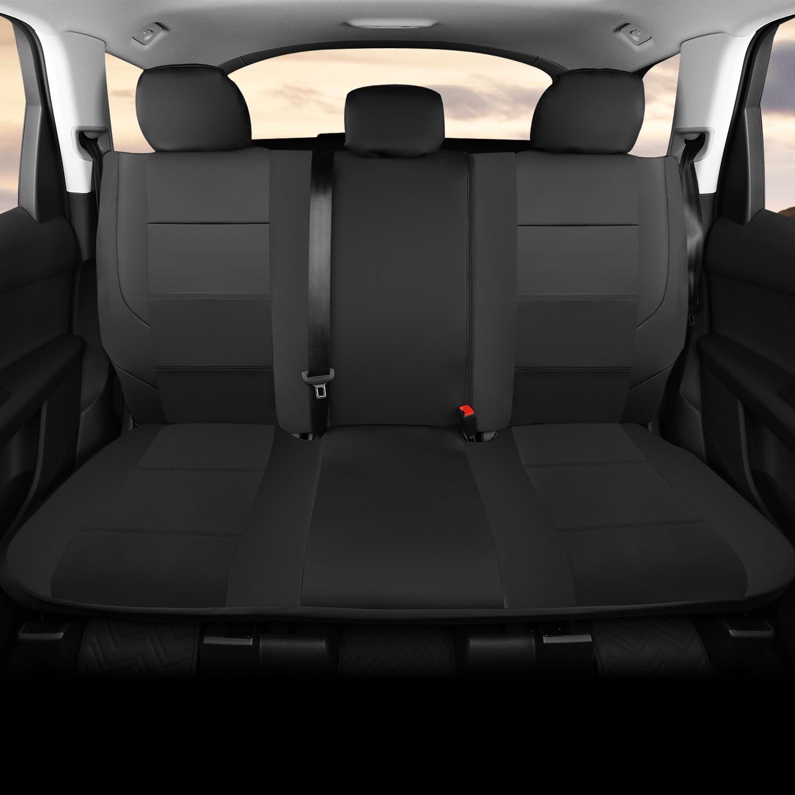 GIANT PANDA Full Set Car Seat Cover Custom Fit Toyota Tacoma 2016 2017 2018 2019 2020 2021 2022 2023 Double & Crew Cab and Exten