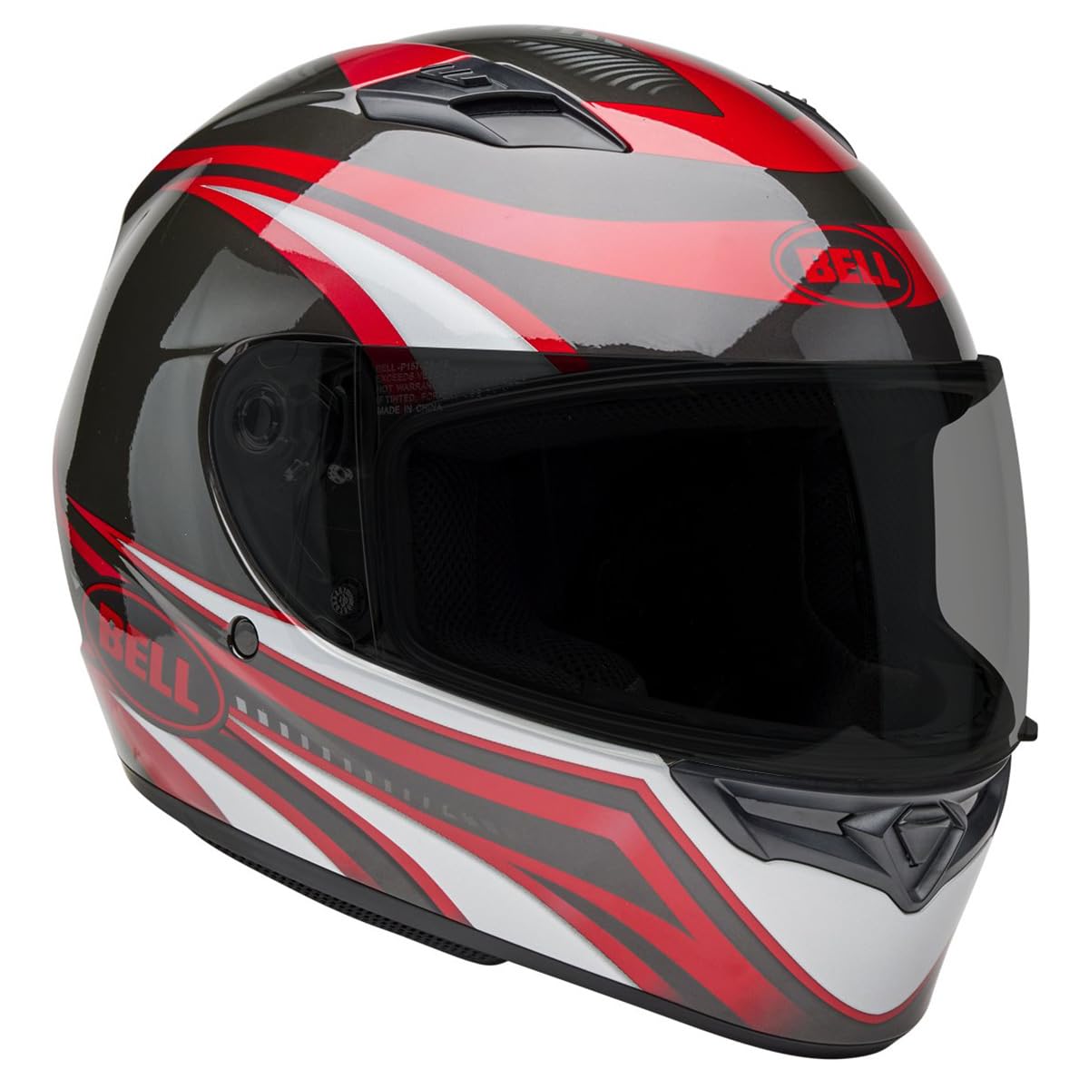 Bell Qualifier Full-Face Motorcycle Helmet (Gloss Conduit Red/Silver - X-Large) WBCARB0DCHDPKFS