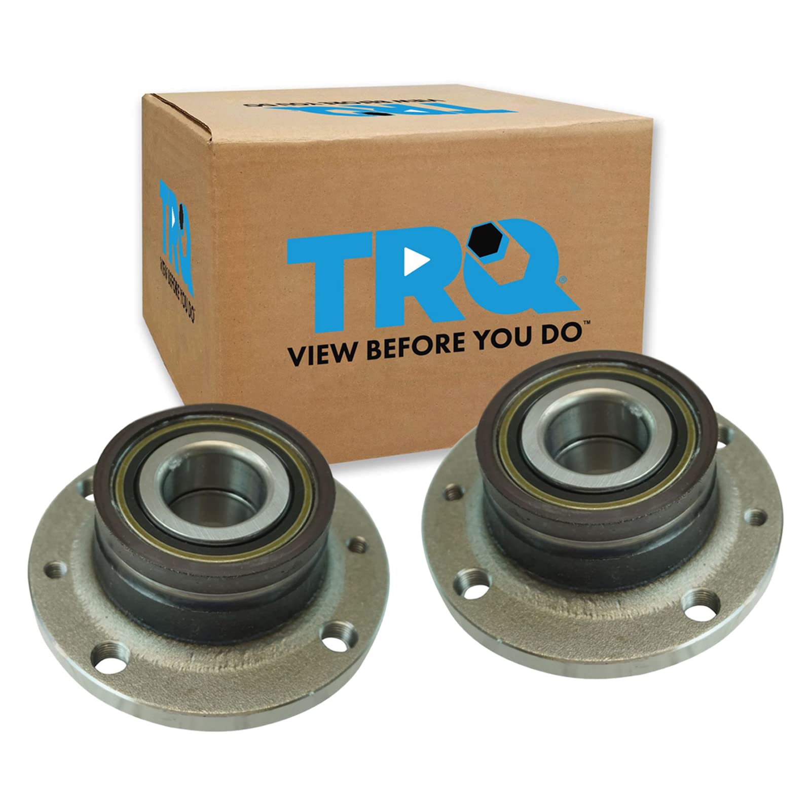 Trq Rear Wheel Hub Bearings Assembly Set Compatible With 2012-2019 Fiat 500