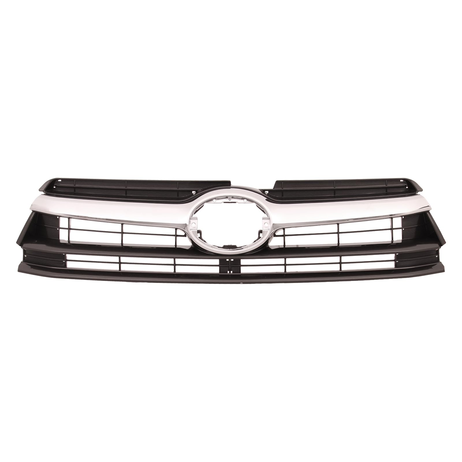 TYG (CAPA QUALITY) Front Grille Compatible with 2014-2016 Toyota Highlander/Highlander Hybrid with Chrome Molding, PP OEM Replac