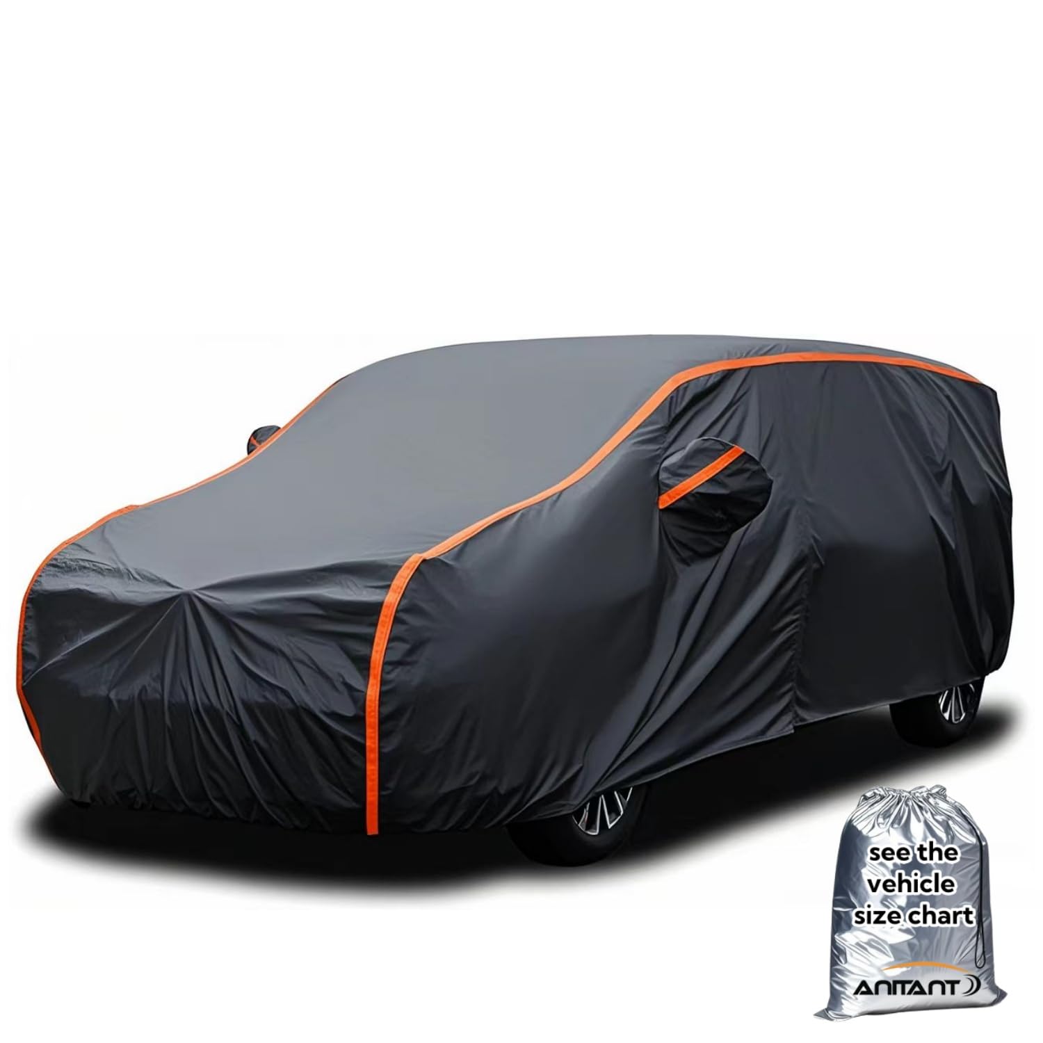 Lightweight Mini Van Cover Large Outdoor Car Cover Waterproof All Weather Full Exterior Cover Fit Mpv Under 206''