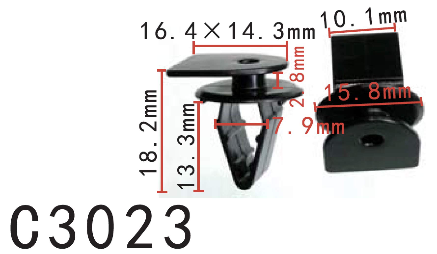 Autobahn88 Retainer Clip For Cowl Panel, Compatible With Honda (Oem: 90602Sjk003) (Pack Of 20)