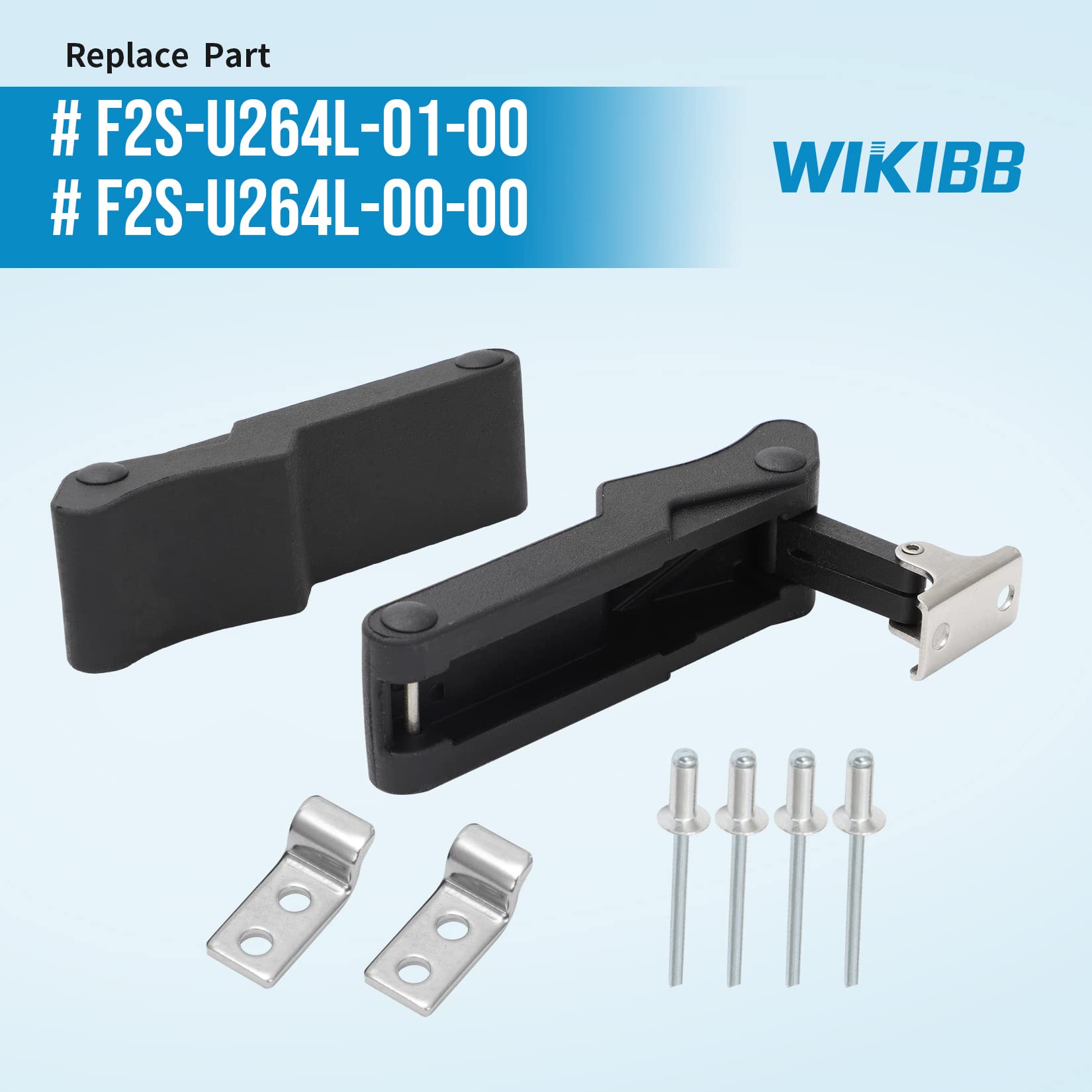 Wikibb 2Pcs Flexible Rubber Draw Latch F2S-U264L-01-00 For Yamaha Fx-Sho Fx-Svho Cruiser 12-18 Rear Compartment Latch