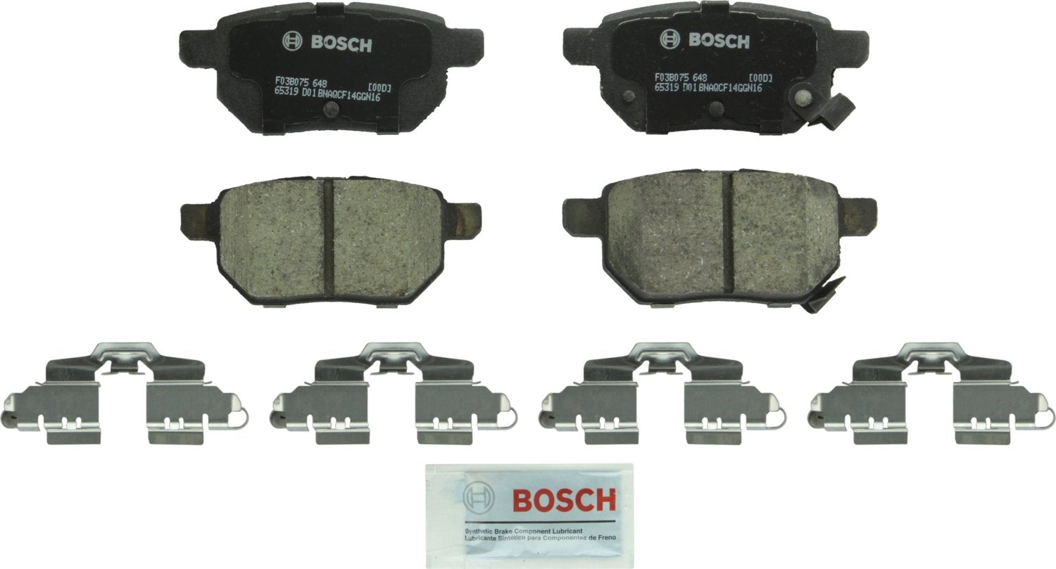 Bosch Bc1354 Quietcast Premium Ceramic Disc Brake Pad Set - Compatible With Select Lexus Ct200H; Pontiac Vibe; Scion Im, Tc, Xb;