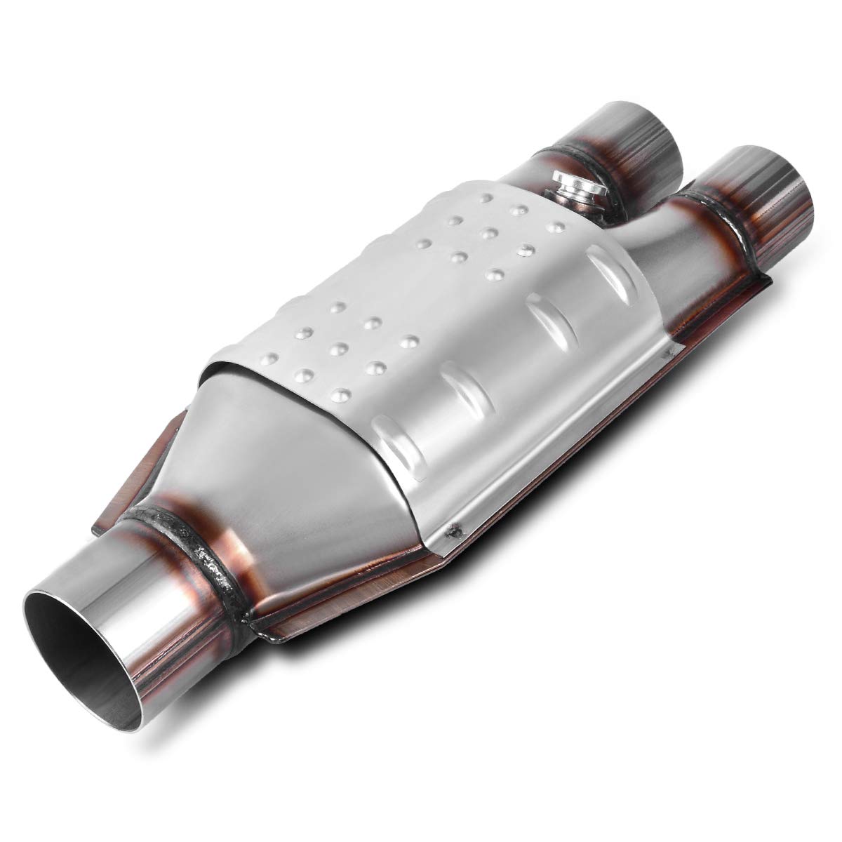 Autosaver88 2.5'' Outlet / 2'' Inlet Universal Catalytic Converter (Epa Compliant)
