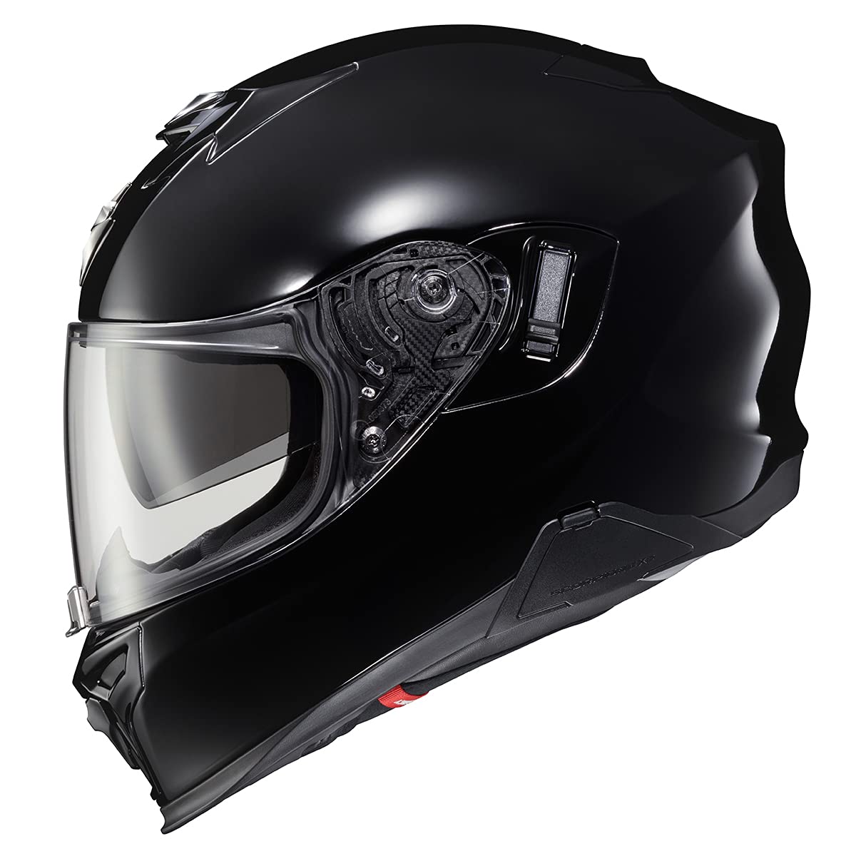 Scorpionexo T520 Full Face Dual Sport Motorcycle Helmet With Bluetooth Ready Speaker Pockets Dot Ece Solid (Gloss Black - X-Larg