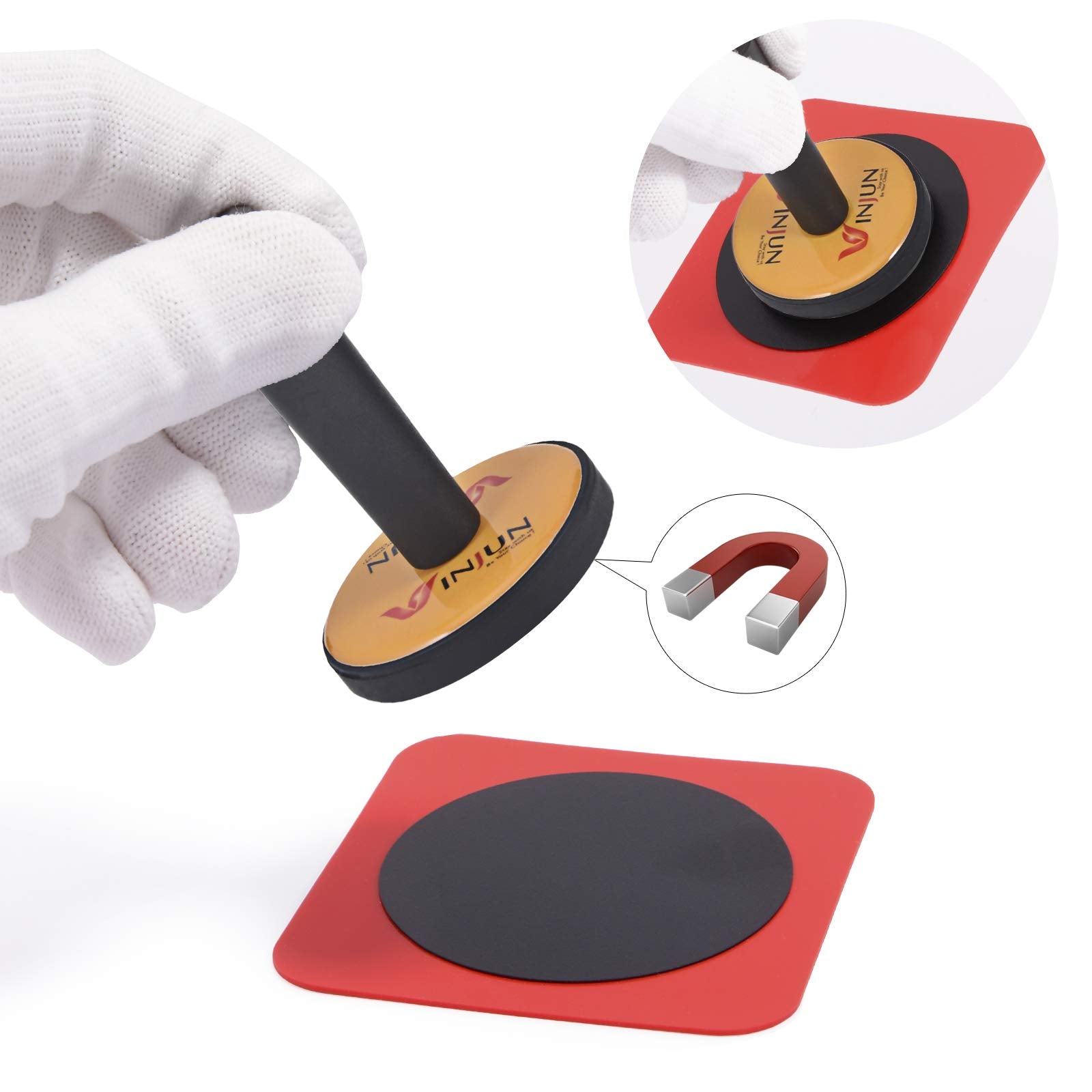 Gomake 4 PCS Adsorptive Patch for Magnet Holder Car Wrapping Vinyl Wraps Wallpaper Film Installation