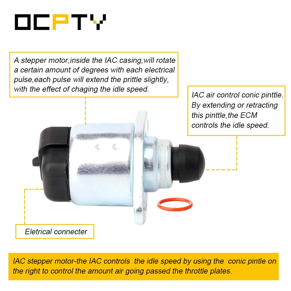 OCPTY 2H1067 idle Speed Control FIT for 5.3l 1999-2007 for Chevy for Silverado 1500 | 4.3l 1996-1998 for Chevy for C1500 | 1996-