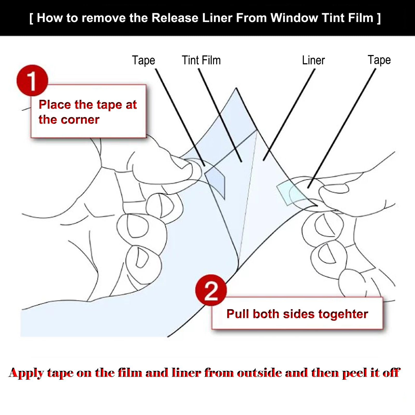 Mkbrother Car Window Tint Film - 35% Vlt 24 '' In X 10 ' Ft (24 '' X 120 '') Roll, Uv & Heat Blocking, Scratch Resistant, Privac