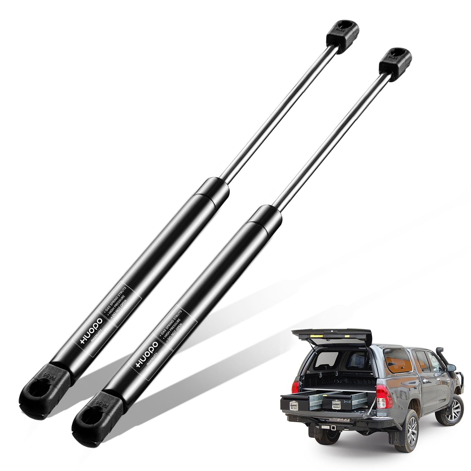 C16-02648 C1602648 17 Inch 35Lb/156N Gas Struts Shock Spring Lift Support For Leer Camper Shell Topper Door Truck Cap Toolbox Ca