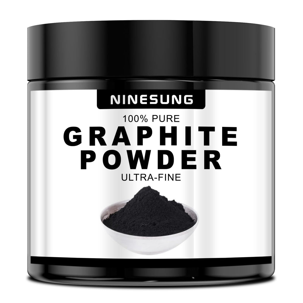 Ninesung Pure Graphite Powder, 1 LB - 44-Micron Ultra-Fine Pure Graphite Powder, Excellent Dry Powdered Graphite Lubricant, Amaz