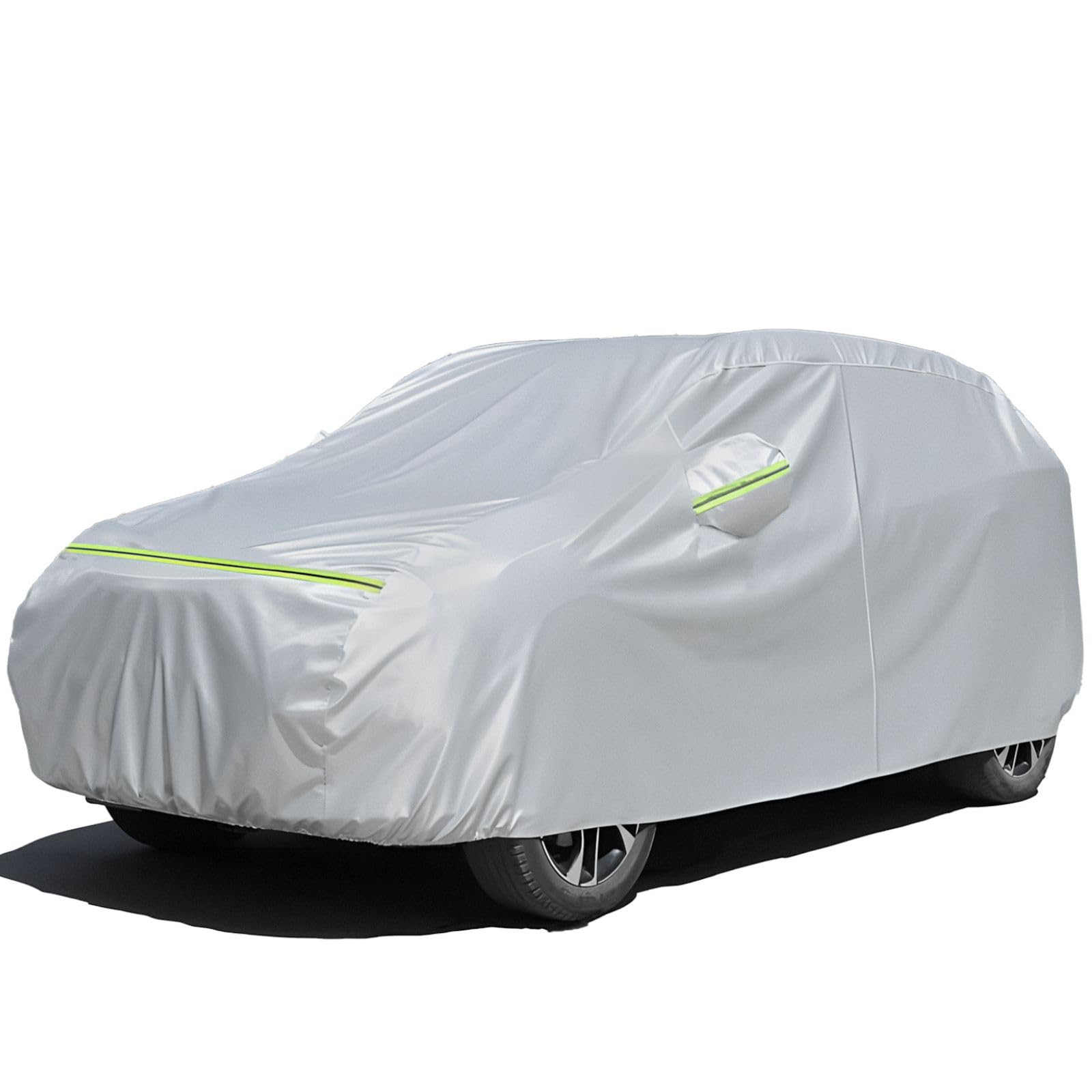 Favoto Suv Car Cover Waterproof - All Weather 6 Layers Full Exterior Covers For Automobiles Outdoor Rain Sun Snow Protection Uni