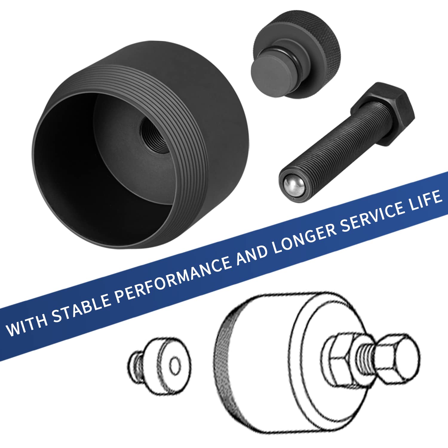 303-1510 6.7L Front Crankshaft Seal Remover Tool, Fits for 2011-2021 Ford Super Duty F-250/350 /450/550, 6.7L Power Stroke Diese