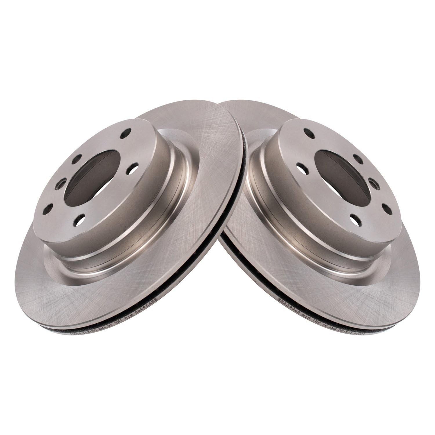 Trq Rear Brake Rotors Set Compatible With 2006 Bmw 325I 2007-2015 328I