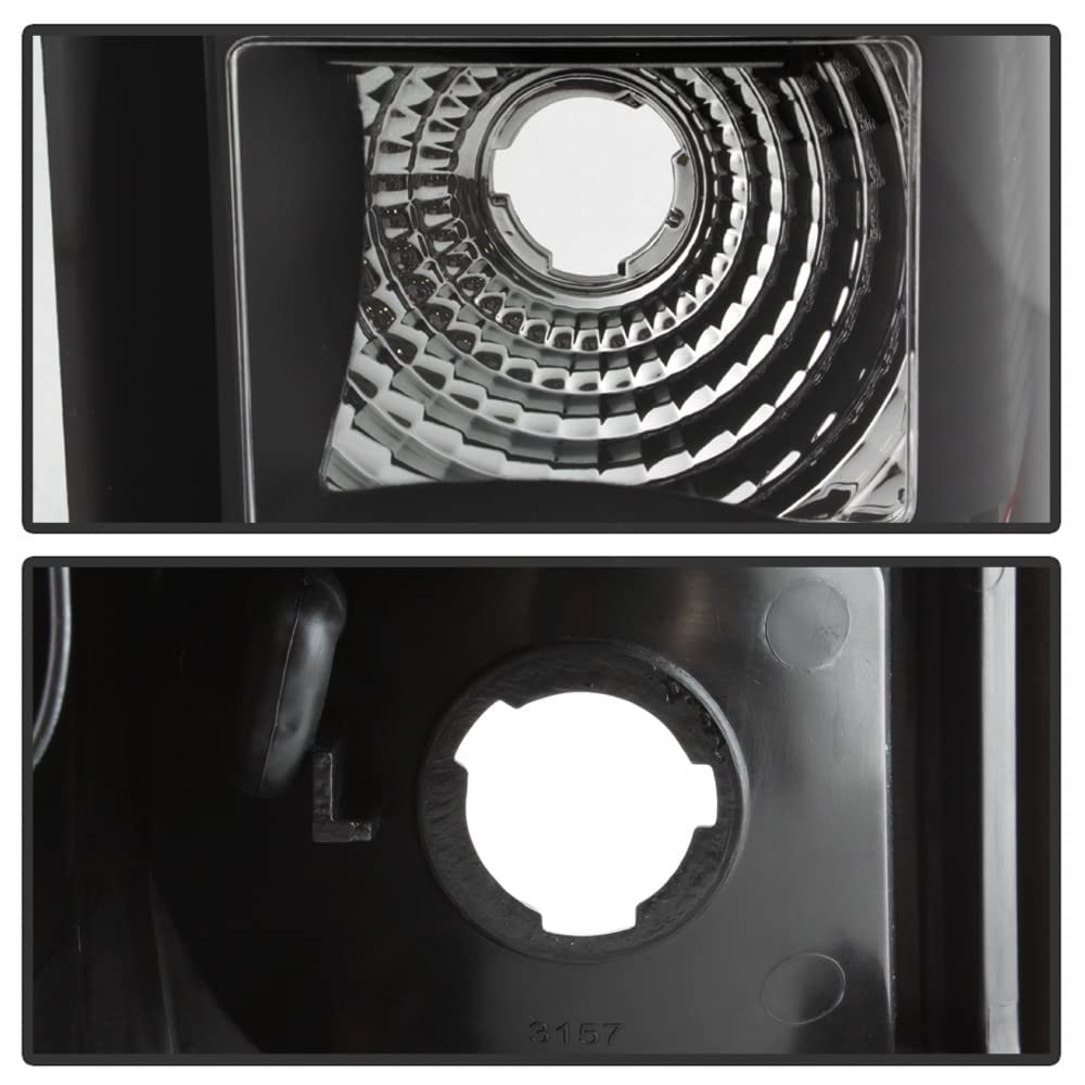 Acanii - For Black 1999-2002 Chevy Silverado 1500 99-06 Gmc Sierra Led Tube Tail Lights Lamps