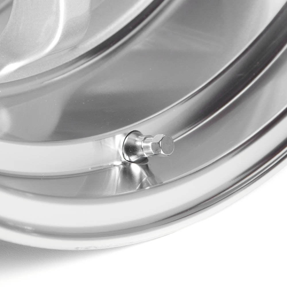 Circuit Performance Shorty Chrome Valve Stems Tr412 Tr-412 22Mm Low Profile (Set Of 4)