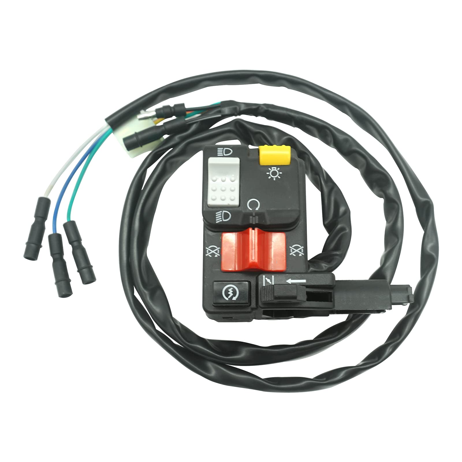 M Mati Handlebar Switch Start Kill Stop Headlight For Honda Trx300 Trx300Fw Fourtrax 1996-2000 35020-Hm5-A10