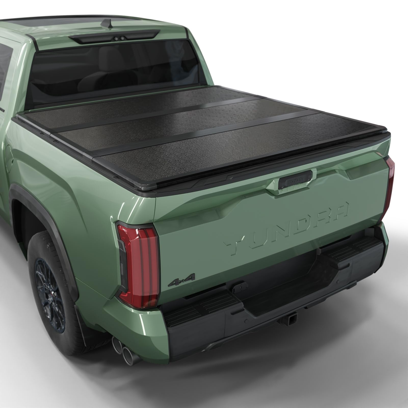 Toptiny Hard Folding Truck Bed Tonneau Cover|Htf035|Fits 2022-2025 Toyota Tundra 6'6'' Bed W/Oe Rail System (78.7'')