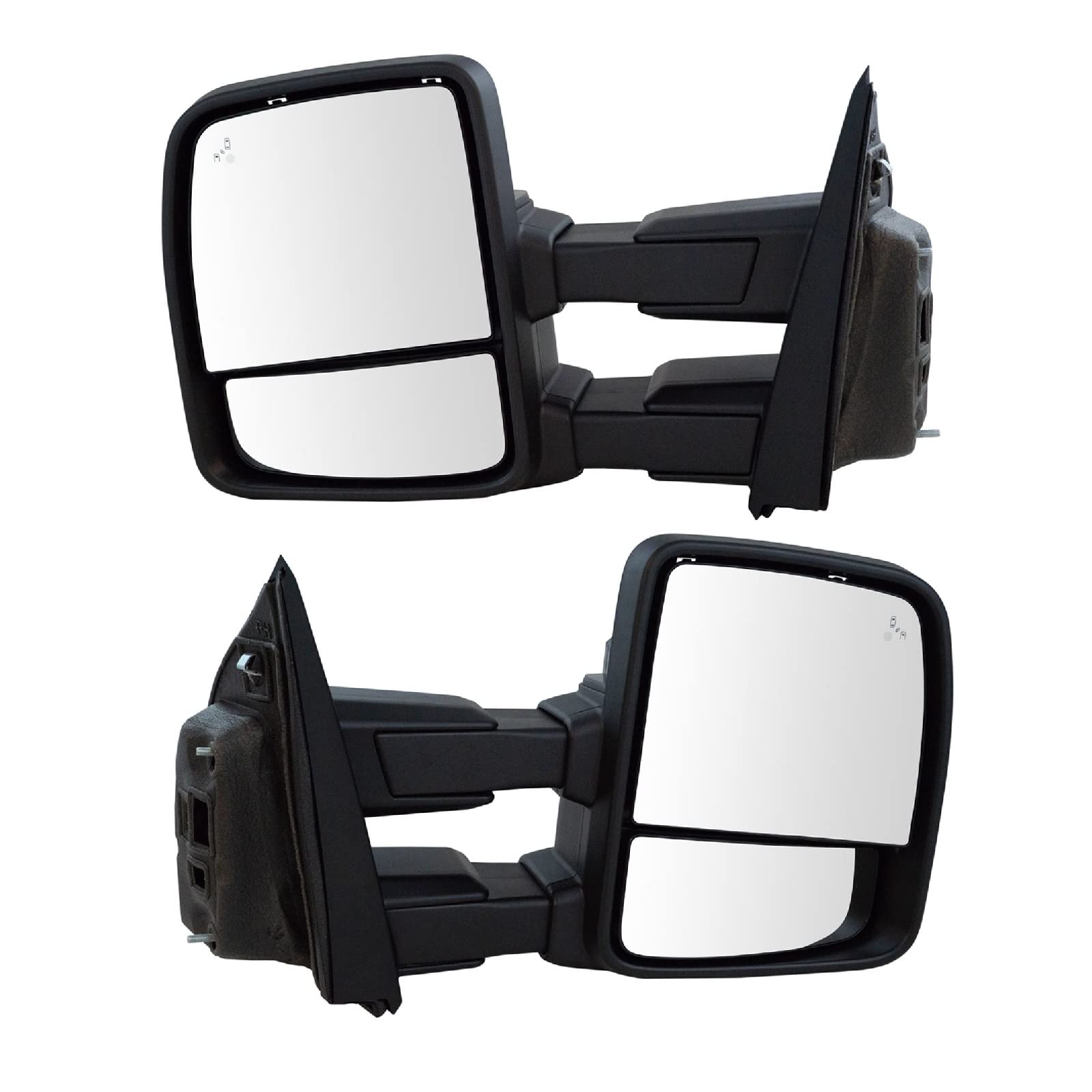 Trail Ridge Mirror Set Manual Folding Fo1320525 Fo1320526 Fo1321525 Fo1321526 Compatible With 2015-2018 Ford F-150