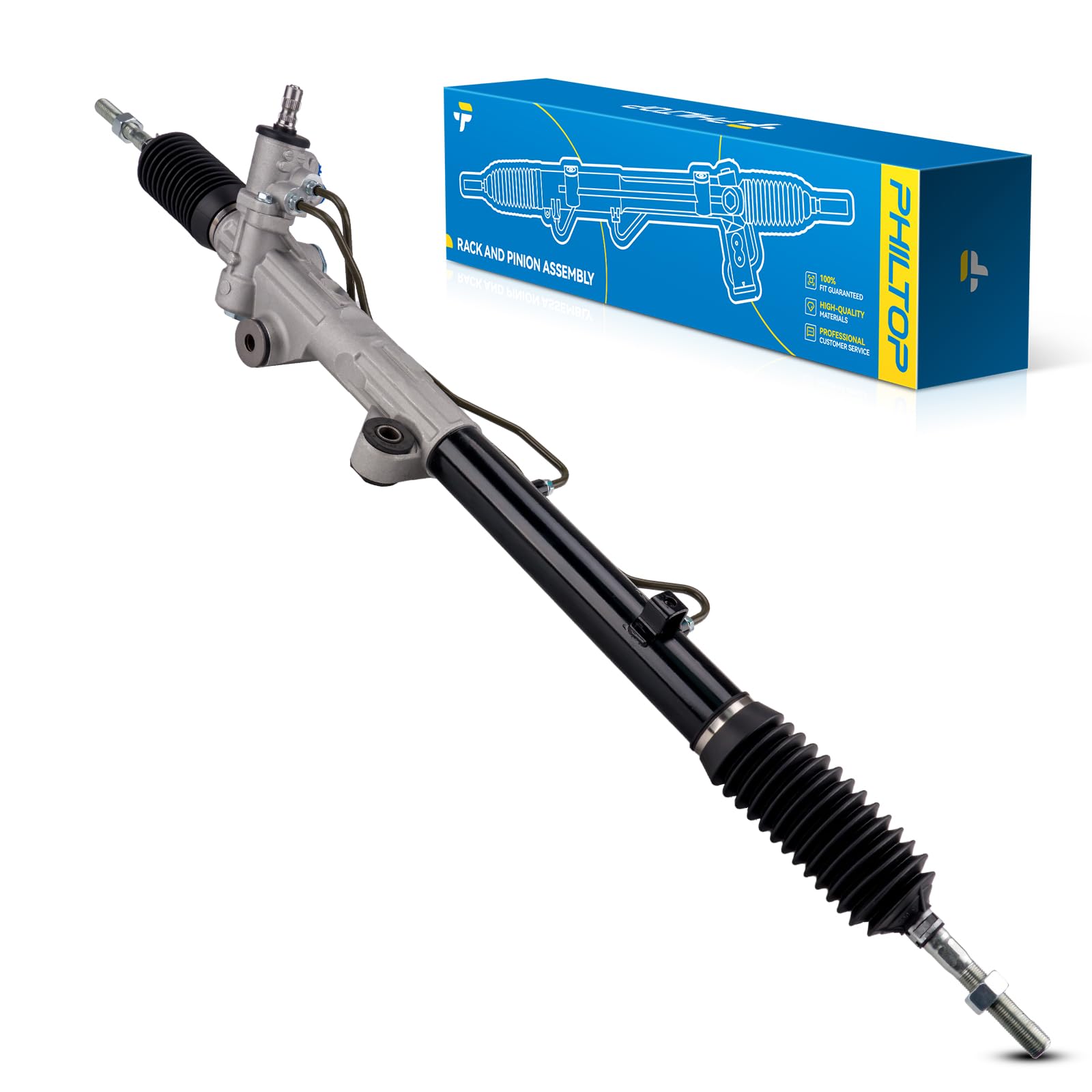 PHILTOP 26-1618 Rack and Pinion Steering Assembly For Sequoia 2001-2007, Tundra 2000-2006, 442500C010 Power Steering Rack and Pi