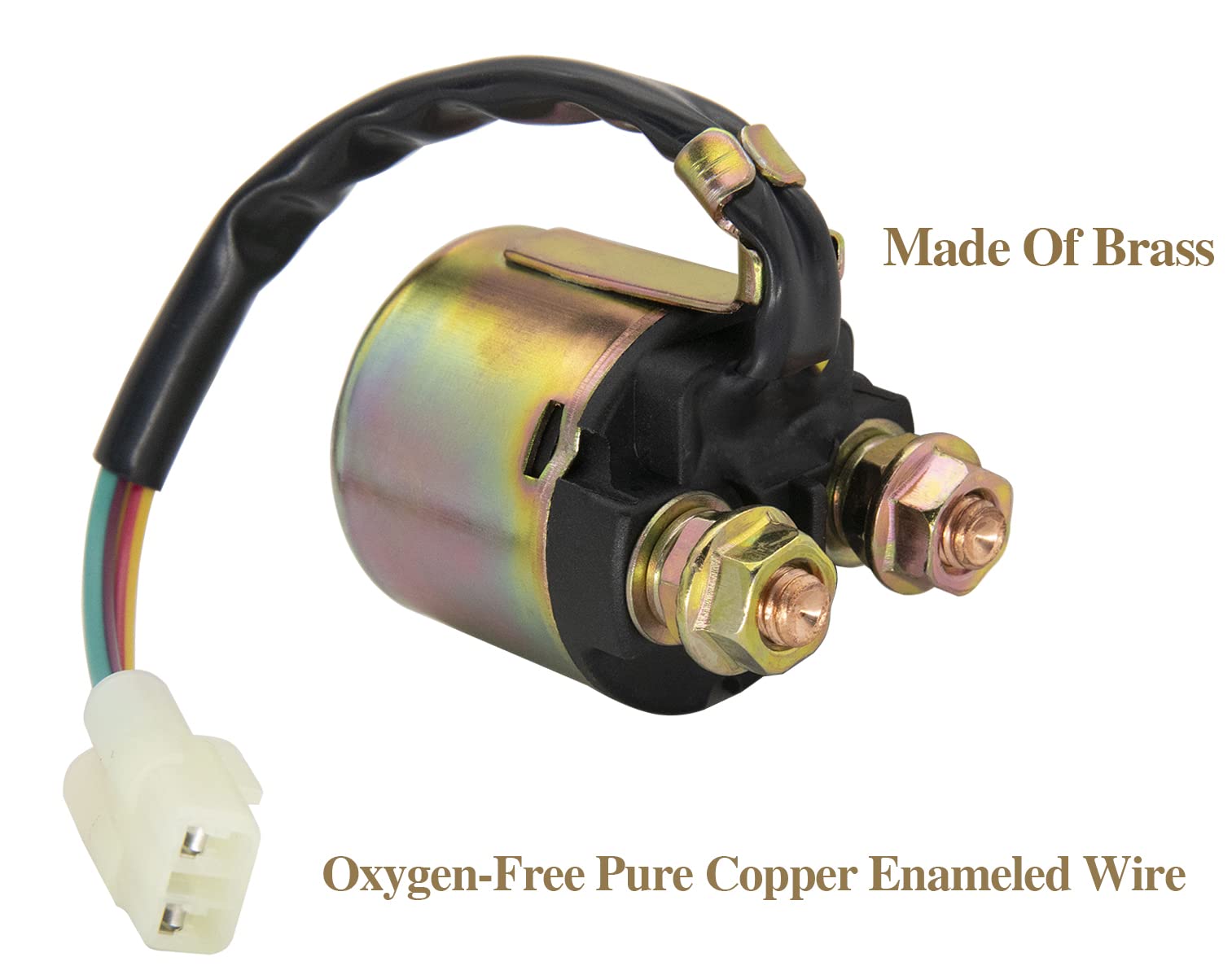 2Pcs Starter Solenoid Relay Compatible For Honda Trx90 Trx300 Trx350 Trx400 Trx420 Trx450 Trx450Es Trx500 Trx650 Trx680 Fourtrax Rancher Foreman 35850-Hm7-000