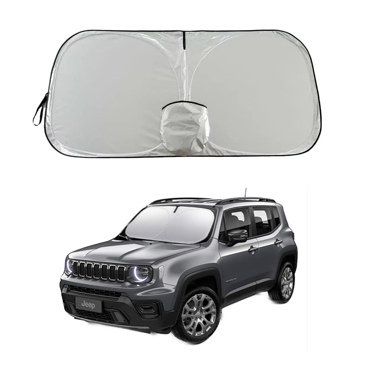 Patriot Renegade Dedicated Windshield Sun Shade, Sunshade Windshield Visor for Jeep Patriot 2007-2025, Jeep Renegade 2015-2025.