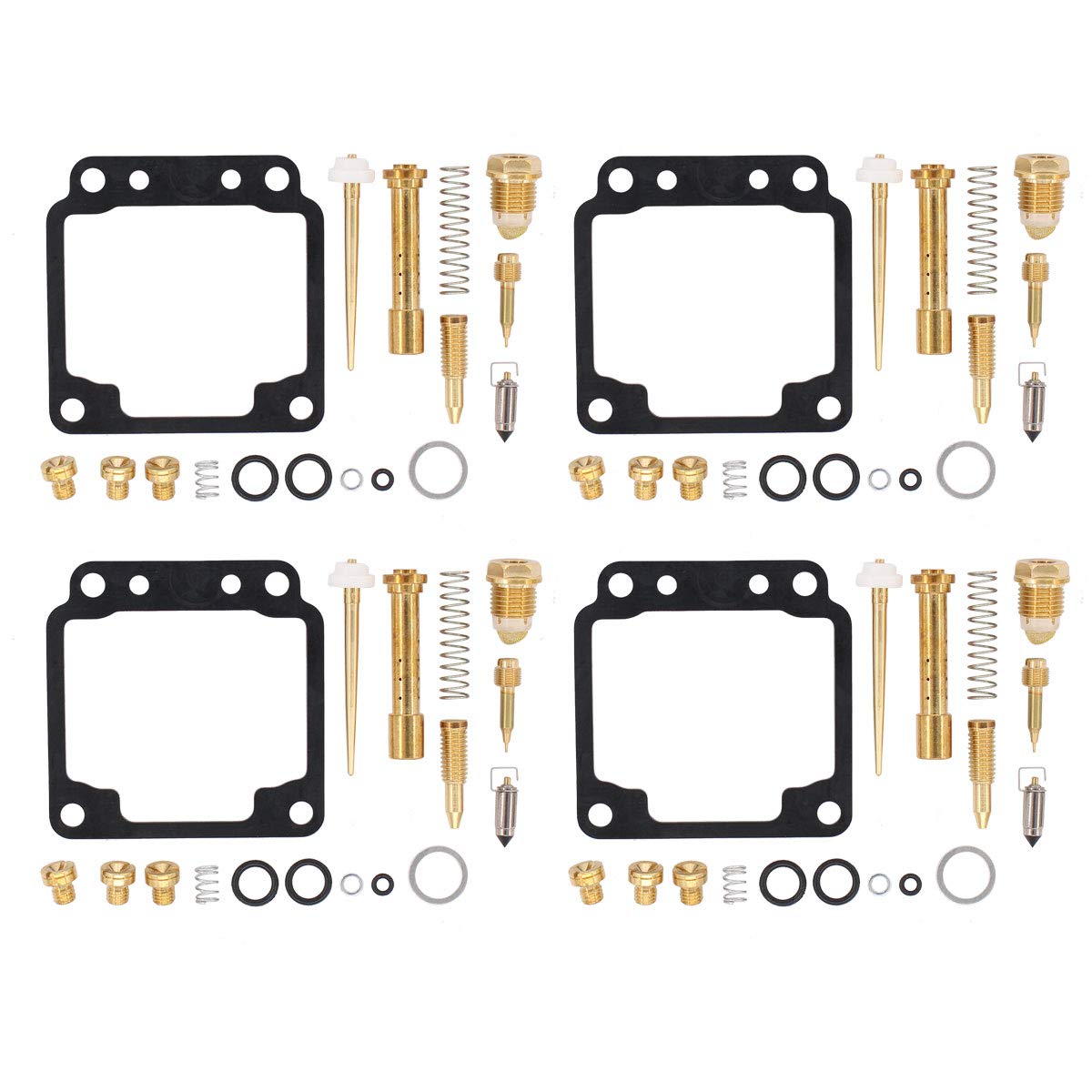 MOTOKU Pack of 4 Carb Carburetor Rebuild kit for Yamaha XJ750 Maxim 750 XJ750R Seca 750 Midnight Maxim 82-83