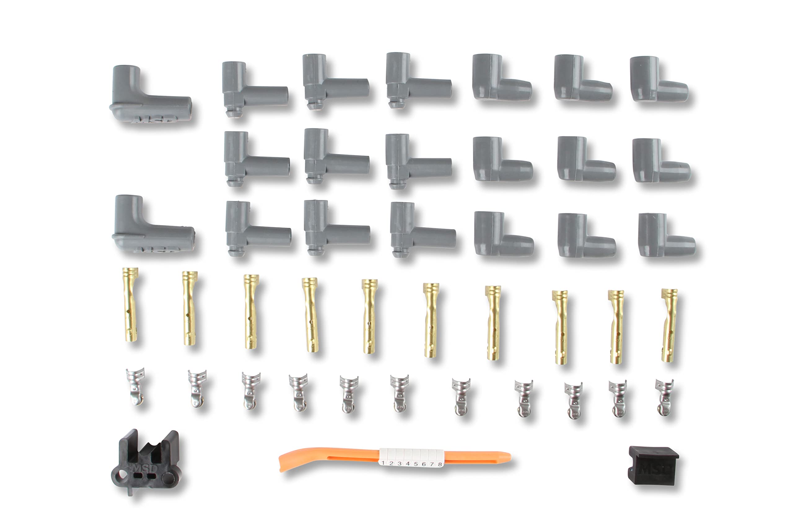 Msd 31239 Super Conductor Spark Plug Wire Set 8 Cyl 90°: Plug, Socket/Hei Cap