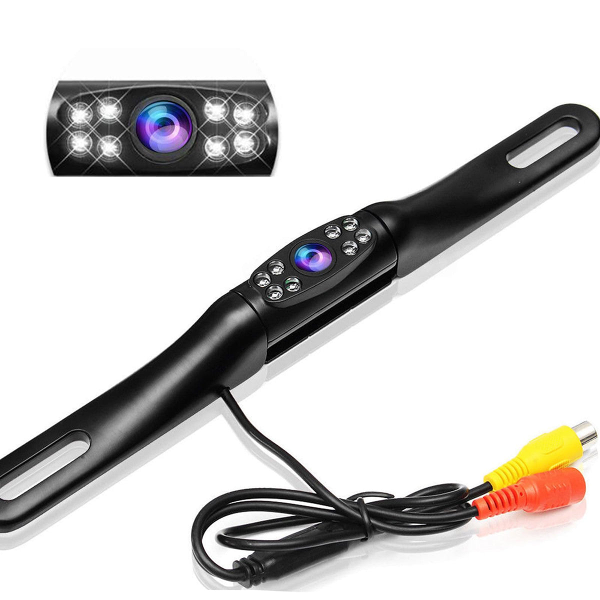 Kairiyard License Plate Backup Camera, Waterproof 170 View Rear View Reverse Camera Night Vision Back Up Camera Systems For Cars